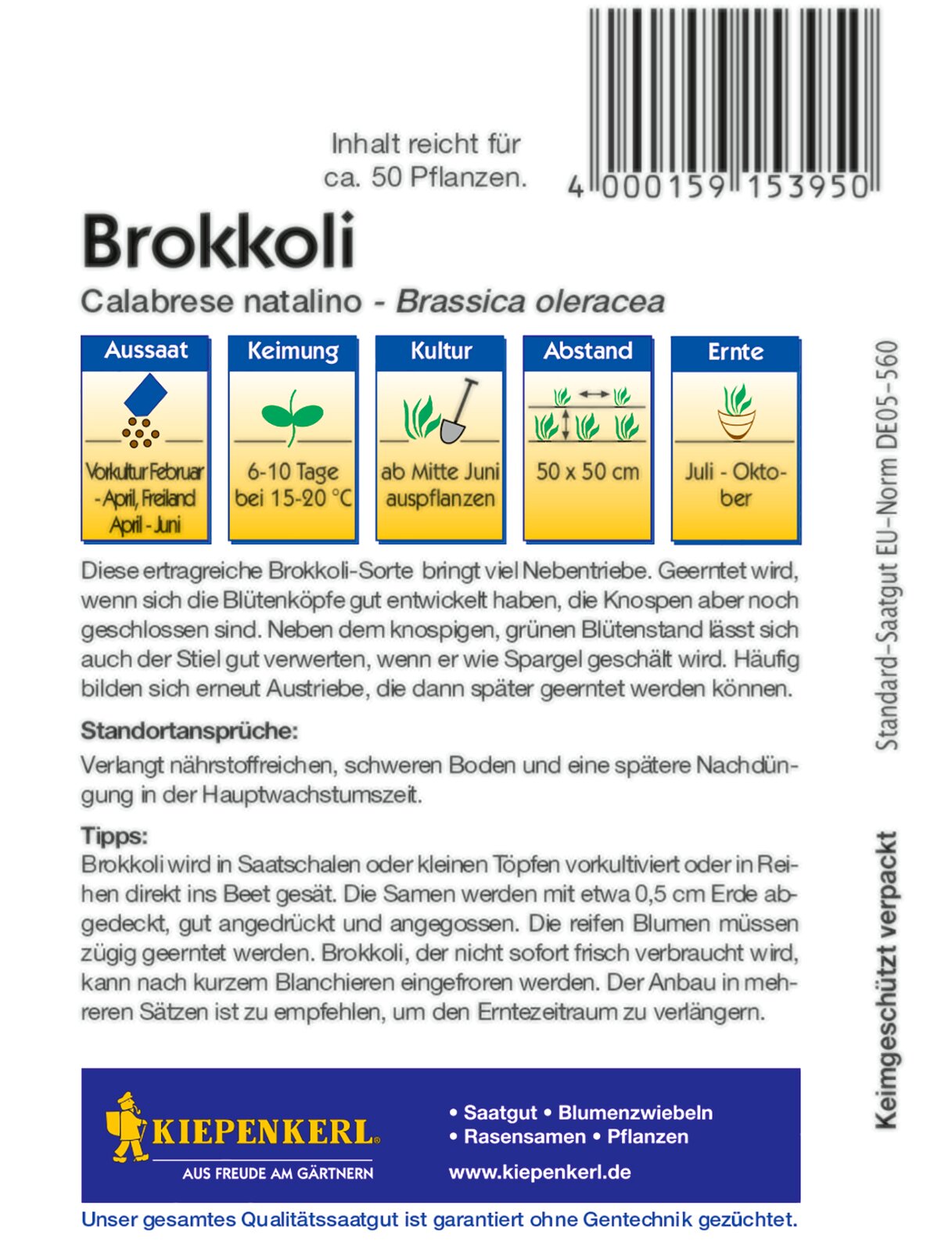 Brokkoli Calabrese natalino