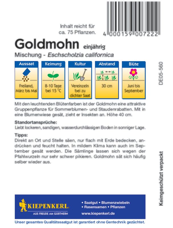 Goldmohn Mischung