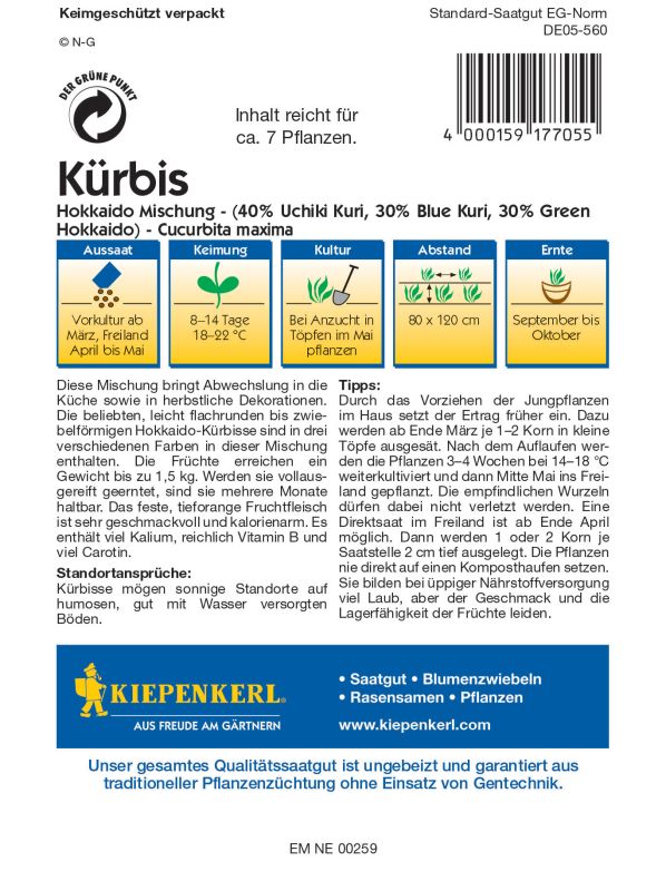 "Kürbis Hokkaido Mischung"