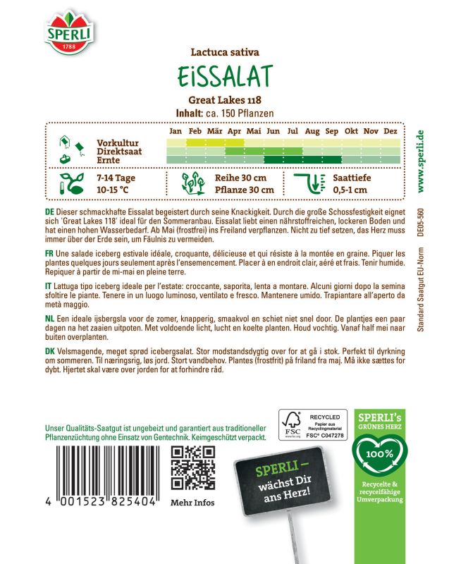 Eissalat Great Lakes 118