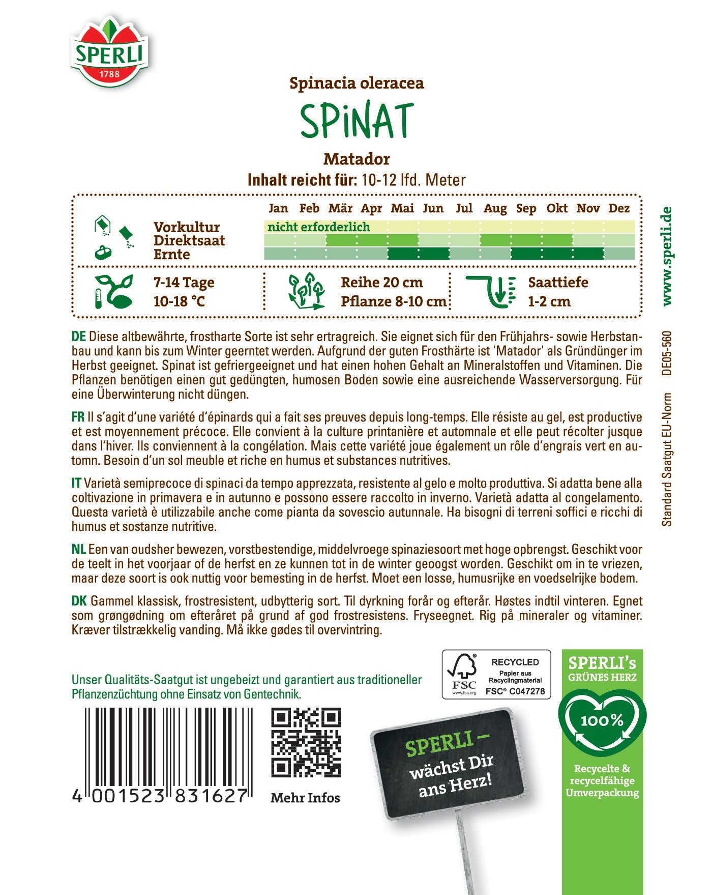Spinat Matador
