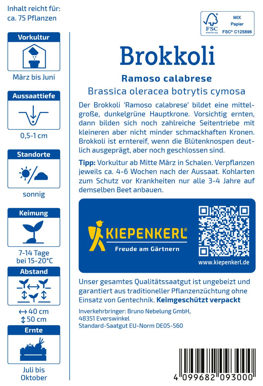 Brokkolisamen Ramoso calabrese