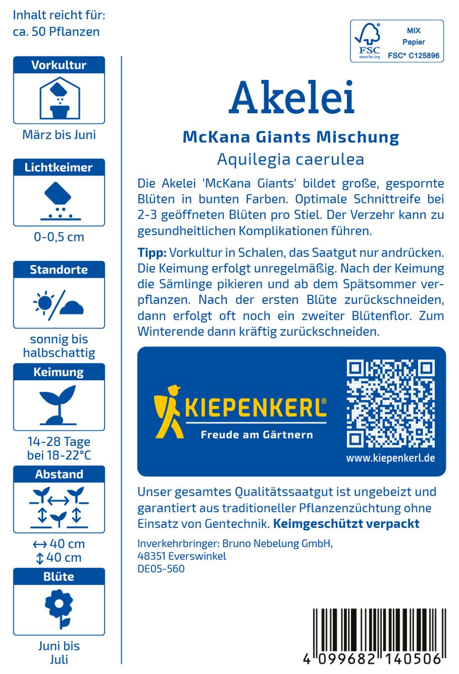 Akeleisamen McKana Giants Mischung