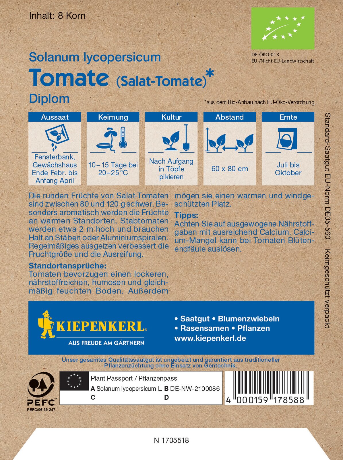 BIO Salat-Tomatensamen, F1
