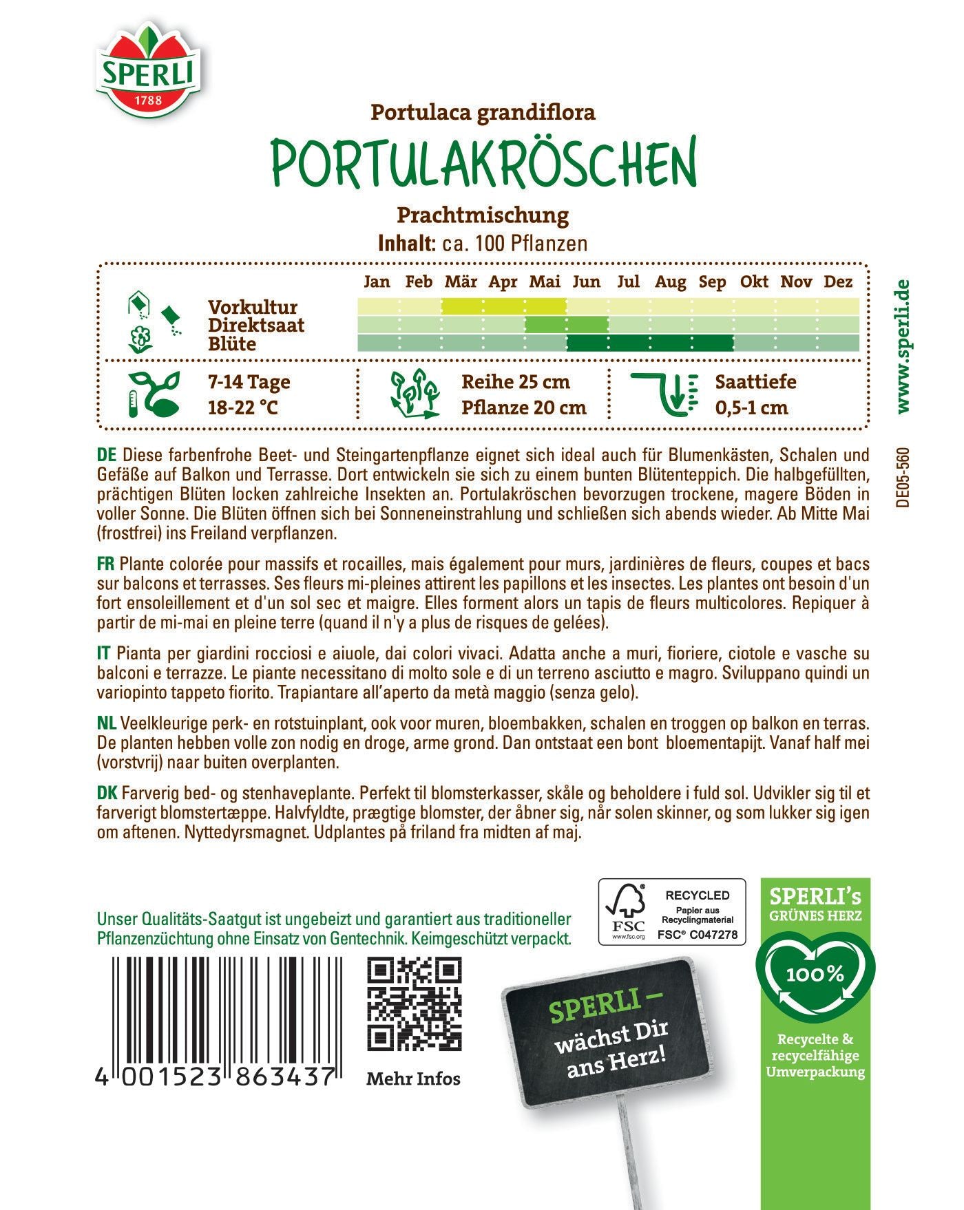 Portulakröschen Prachtmischung