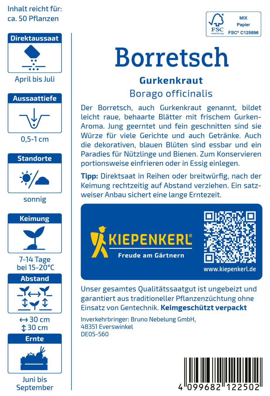 Borretschsamen Gurkenkraut